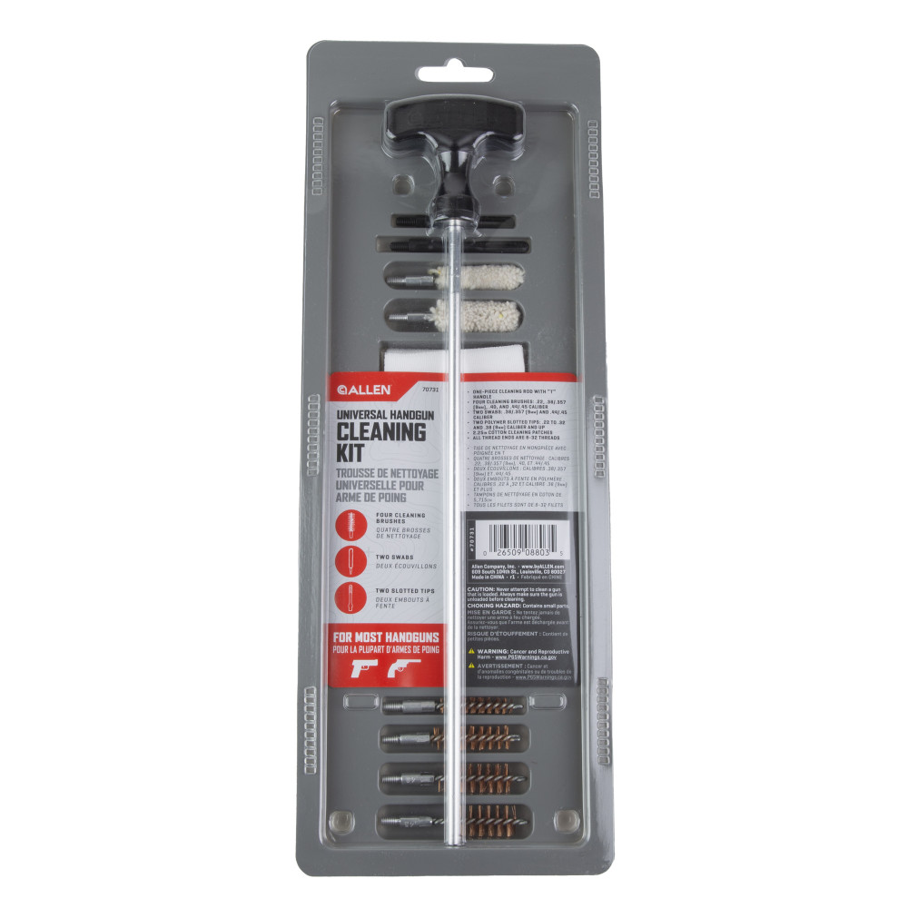 ALLEN CLEANING KIT HANDGUN .22-.45