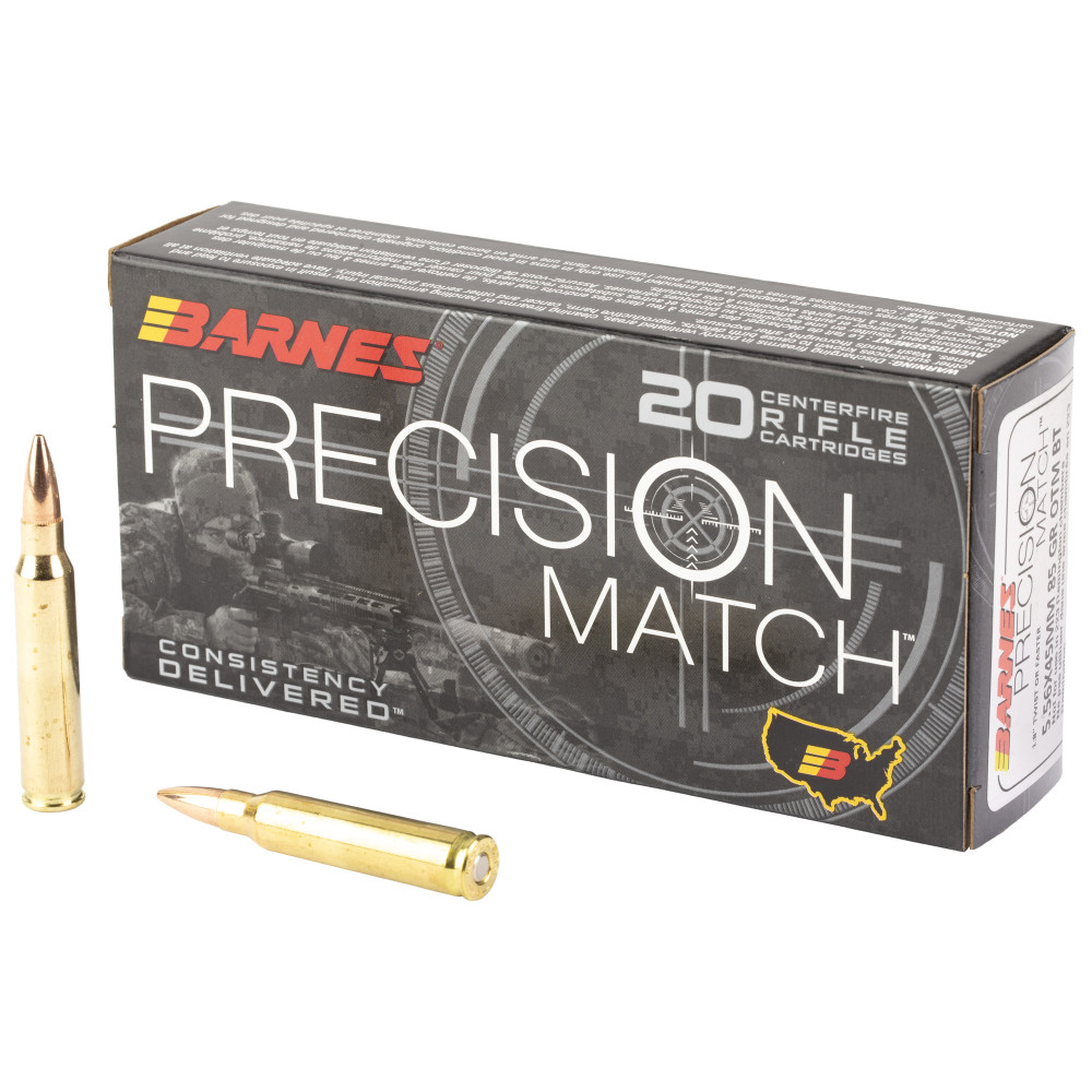 BARNES PREC MTH 5.56NATO 85GR 20/200