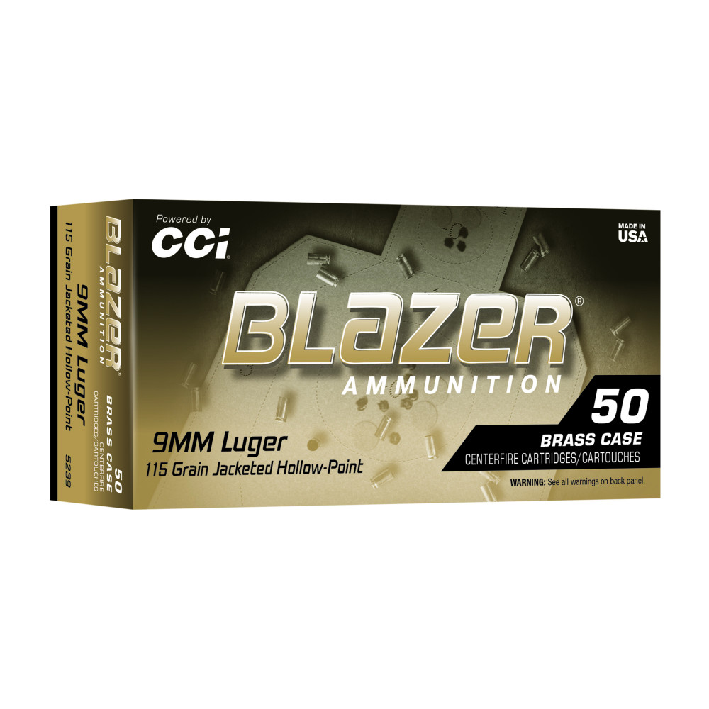 BLAZER BRASS 9MM 115GR JHP 50/500