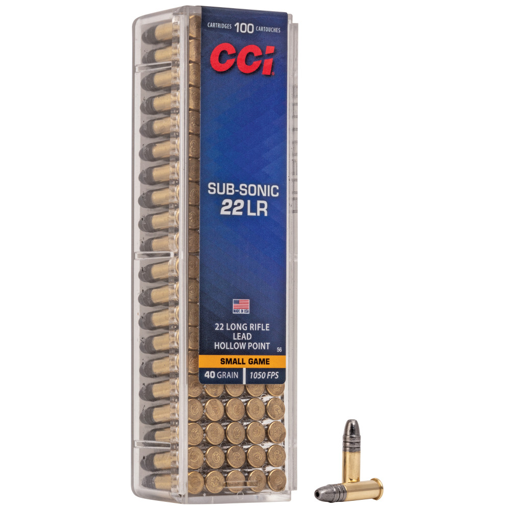 CCI 22 SUBSONIC 40GR HP 100/5000