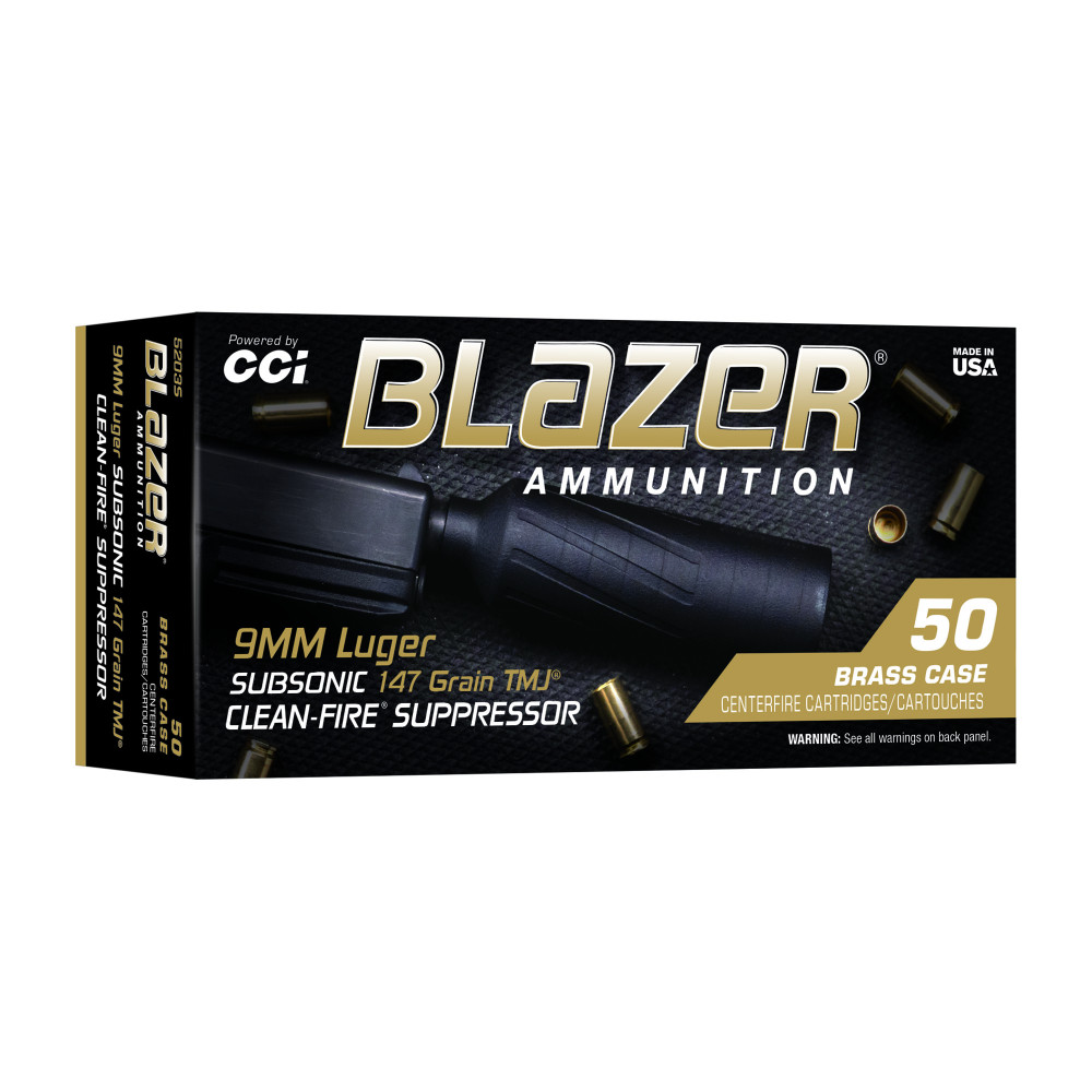CCI BLAZER BRASS 9MM SUPRS 147GR TMJ