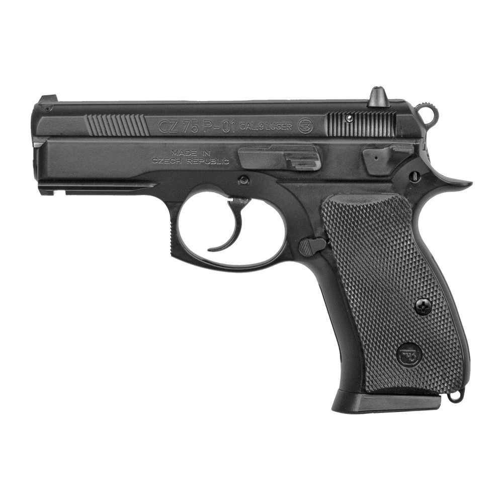 CZ 75 P01 9MM 3.75" ALLOY BLK 10RD