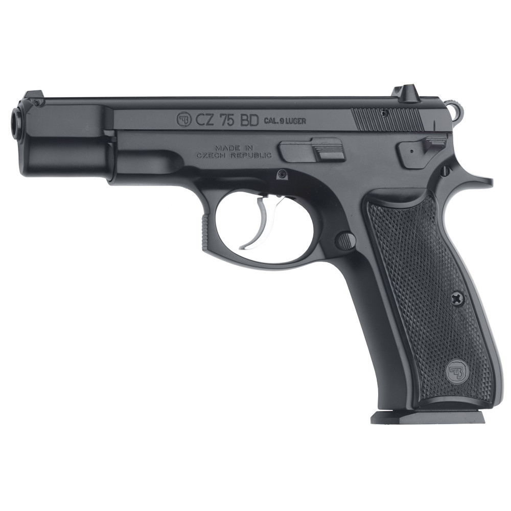 CZ 75BD 9MM 4.6" BLACK DL 16RD