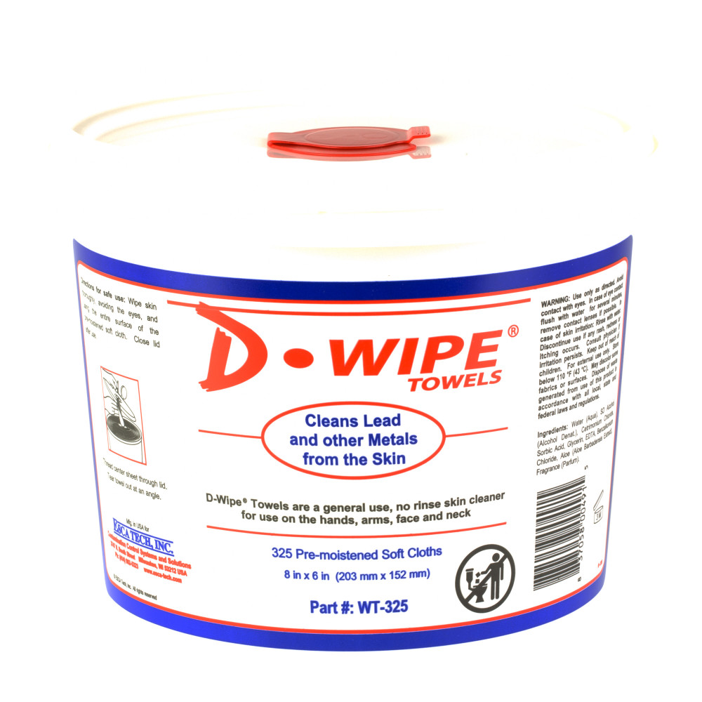 D-WIPE TOWELS 2-325 CT TUBS