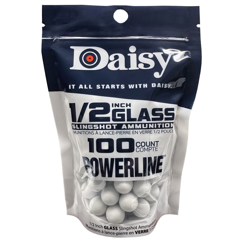 DAISY 1/2"GLASS SLINGSHOT AMMO 100CT