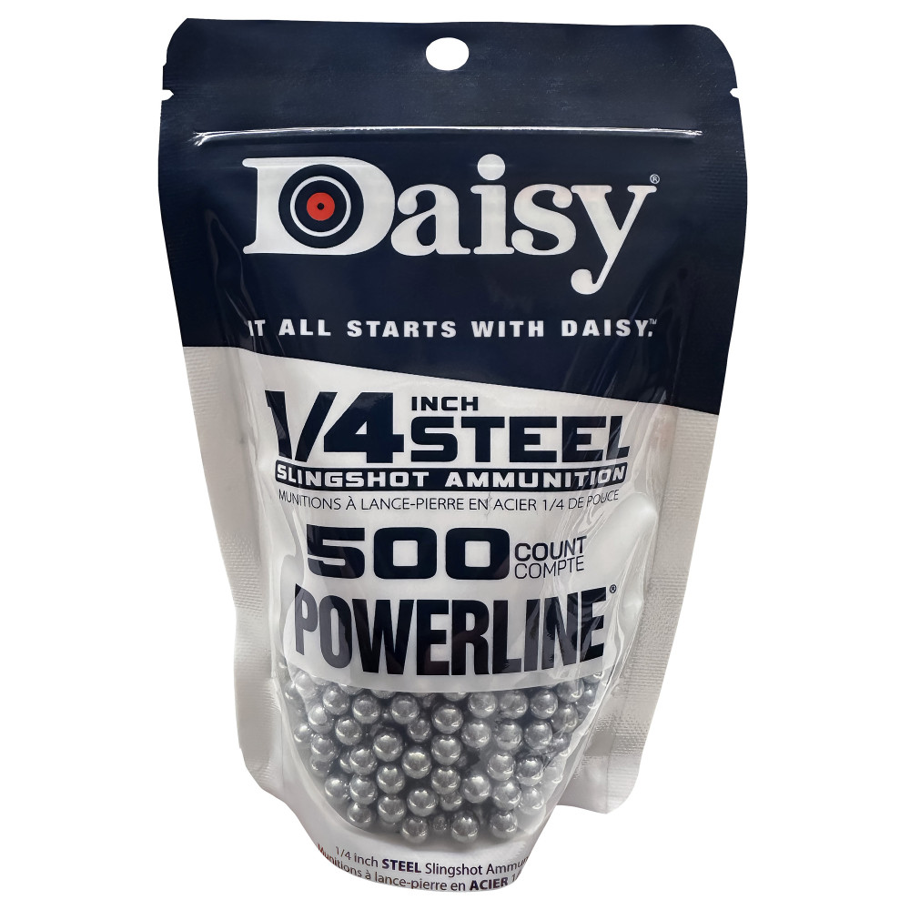 DAISY 1/4"STEEL SLINGSHOT AMMO 500CT