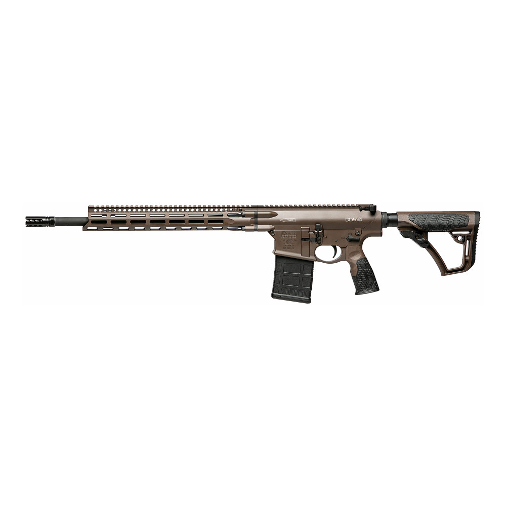 DD DD5 V4 7.62 18" MLOK 20RD BRN
