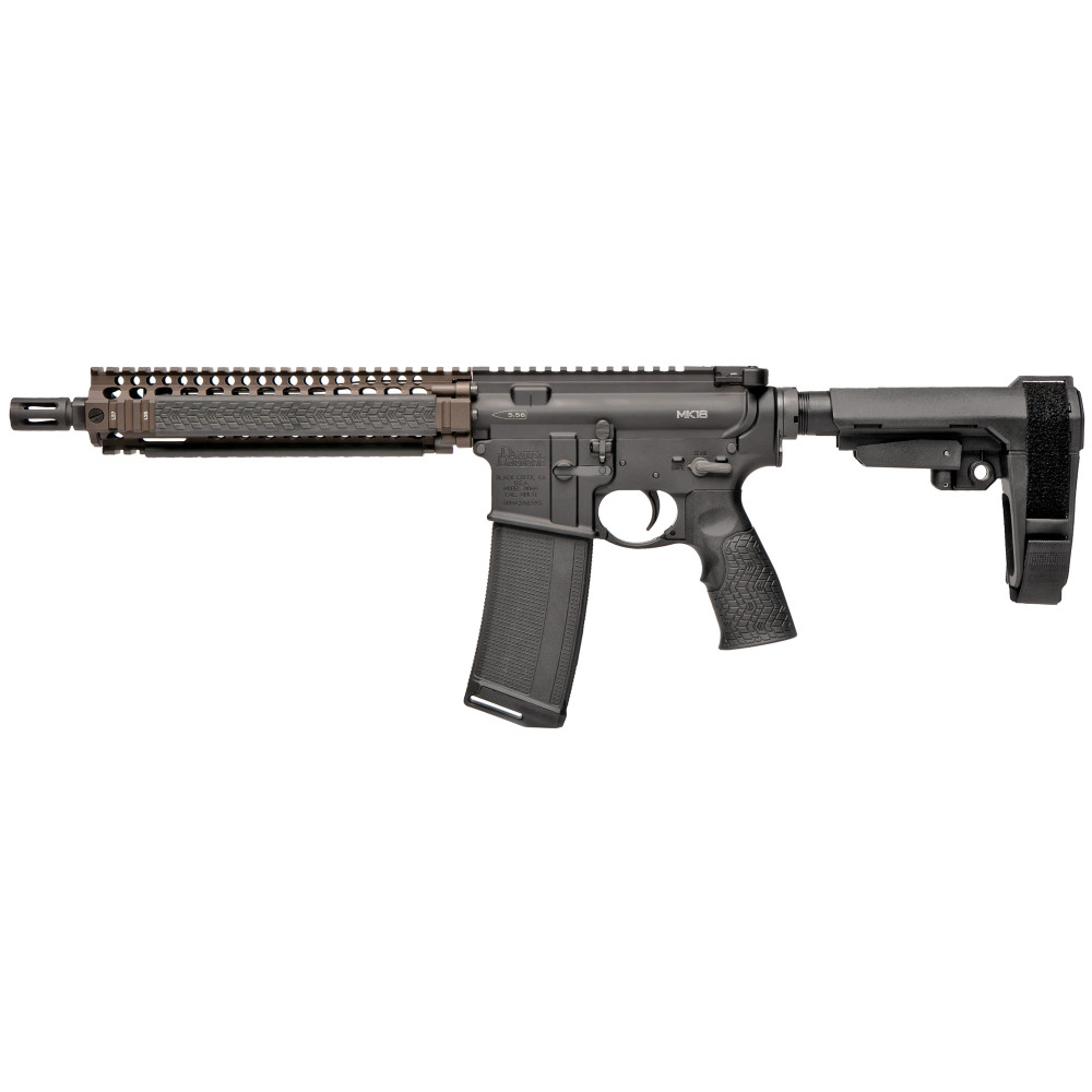 DD MK18 PISTOL 556 32RD 10.3" FDE PB