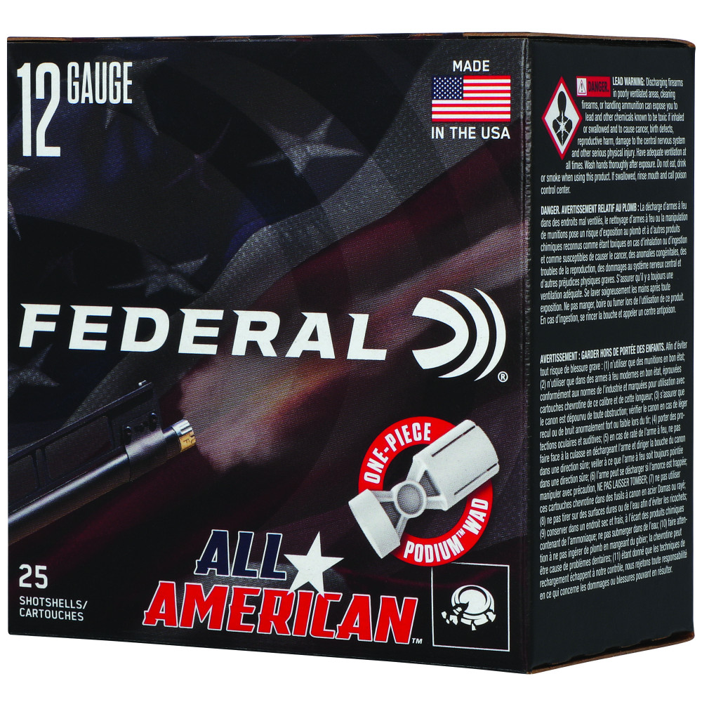 FED ALL AMERICAN 12GA 2.75" 1OZ #7.5