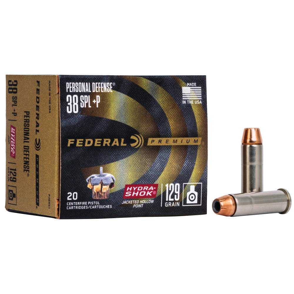 FED HYDRA-SHOK 38+P 129GR HP 20/500