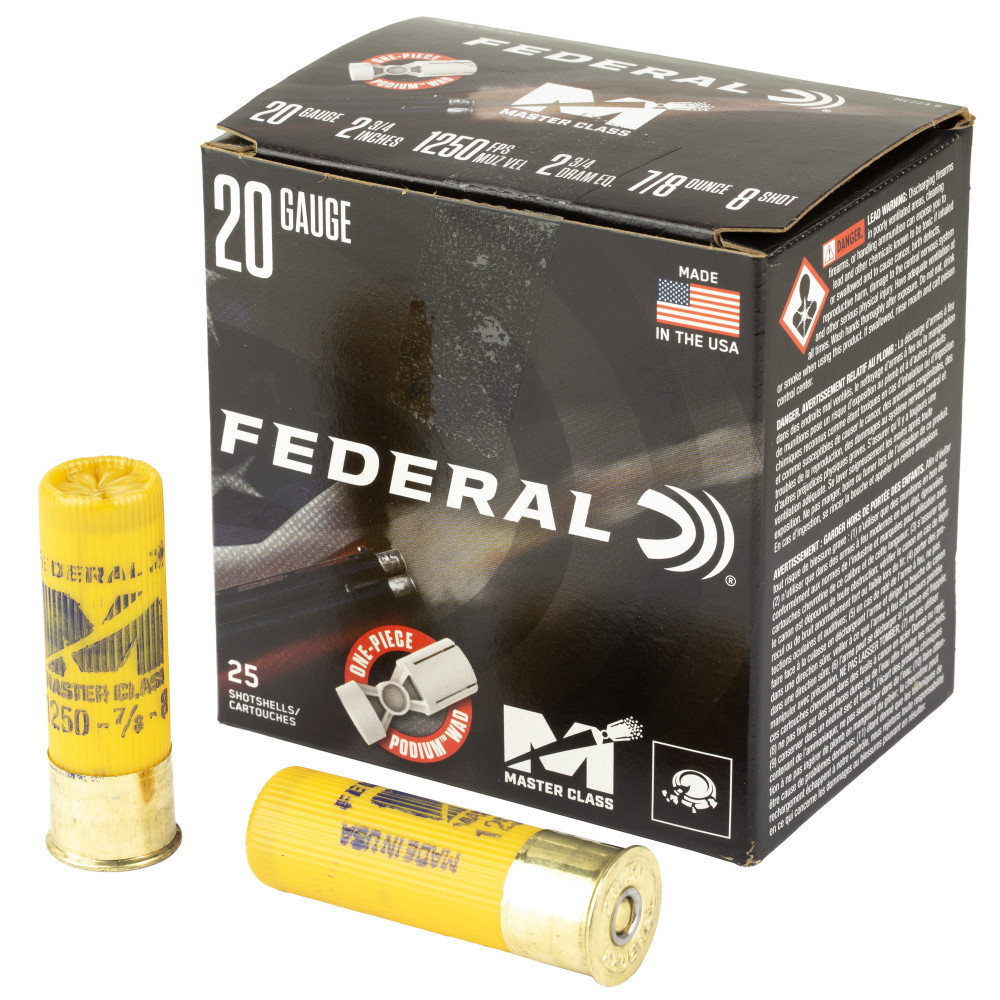 FED MASTER CLASS 20GA 2.75" 7/8OZ #8