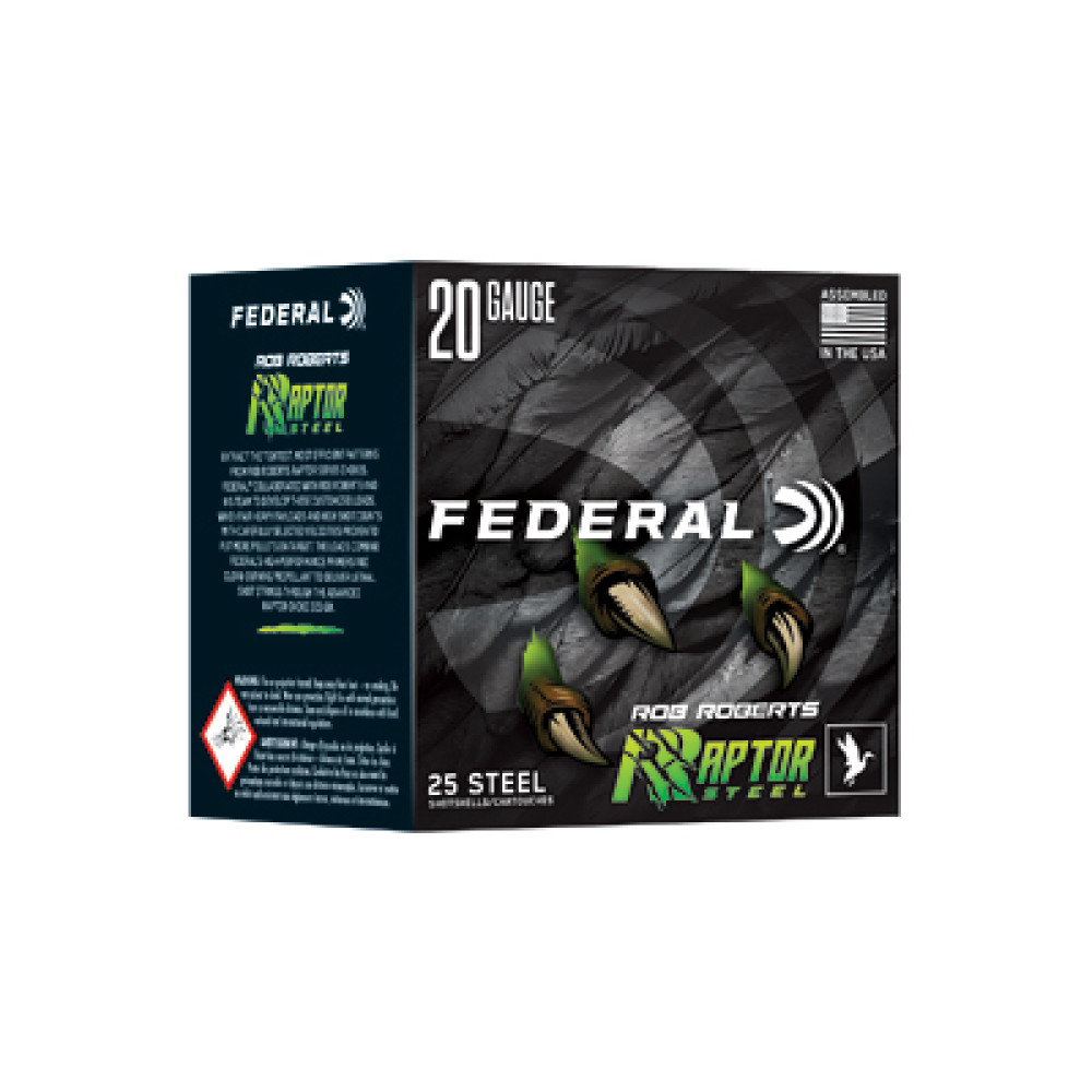 FED RAPTOR STEEL 20GA 3" 1OZ #4 25