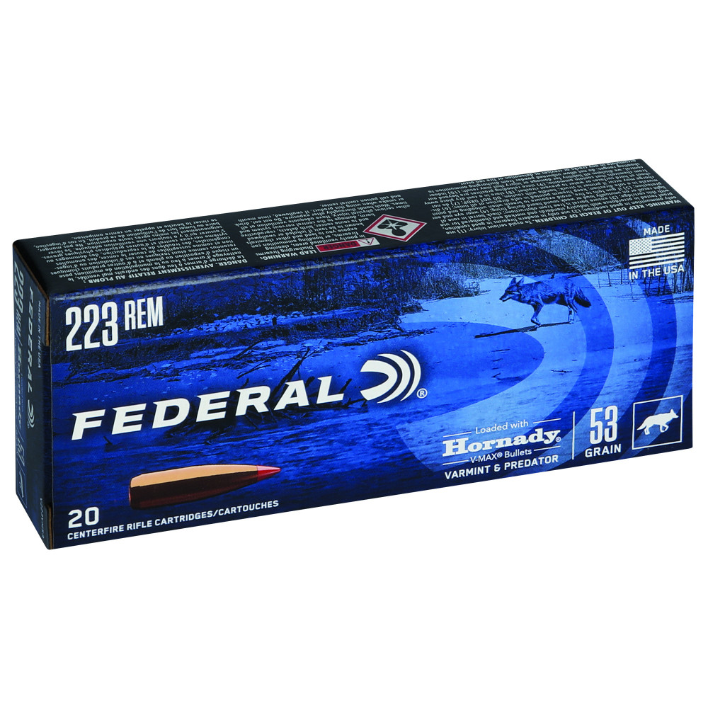 FED V&P 223REM 53GR HRNDY V-MAX 20/2