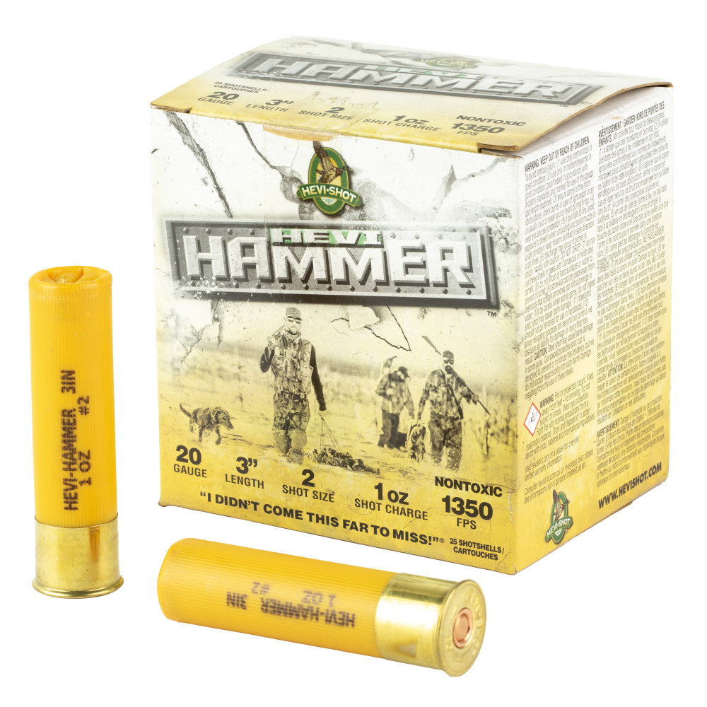 HEVI HAMMER 20GA 3" #2 25/250