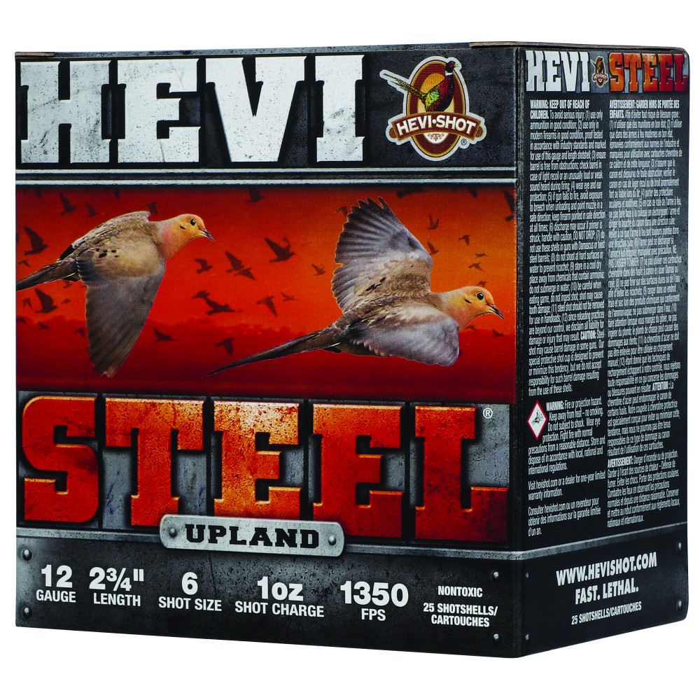 HEVI STL UPLND 12GA 2.75" #6 25/250
