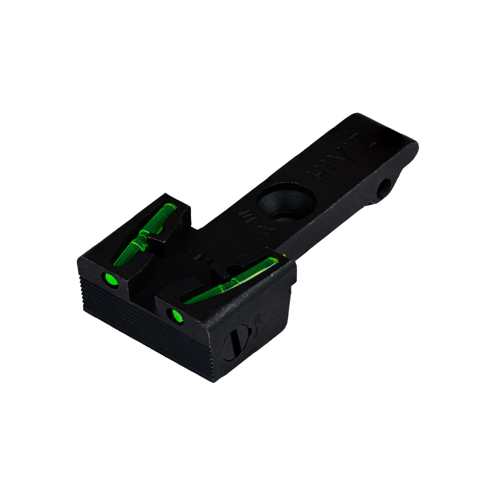 HIVIZ ADJ REAR SIGHT RUG RVLVR GR/RD