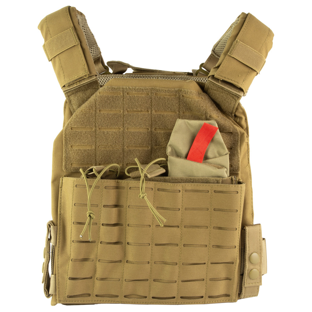 NCSTAR LSR PLATE CARRIER MED-2XL TAN