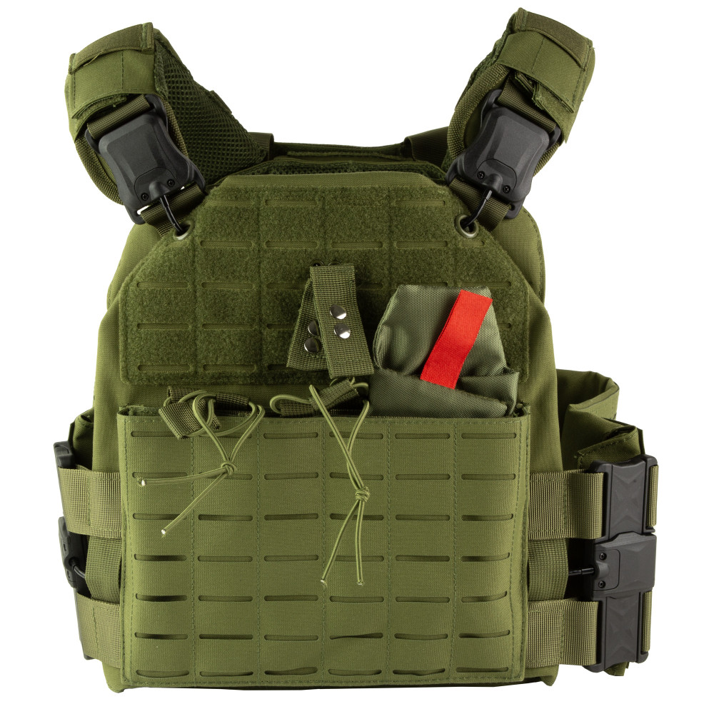 NCSTAR QR LC PLT CARRIER MED-2XL GRN