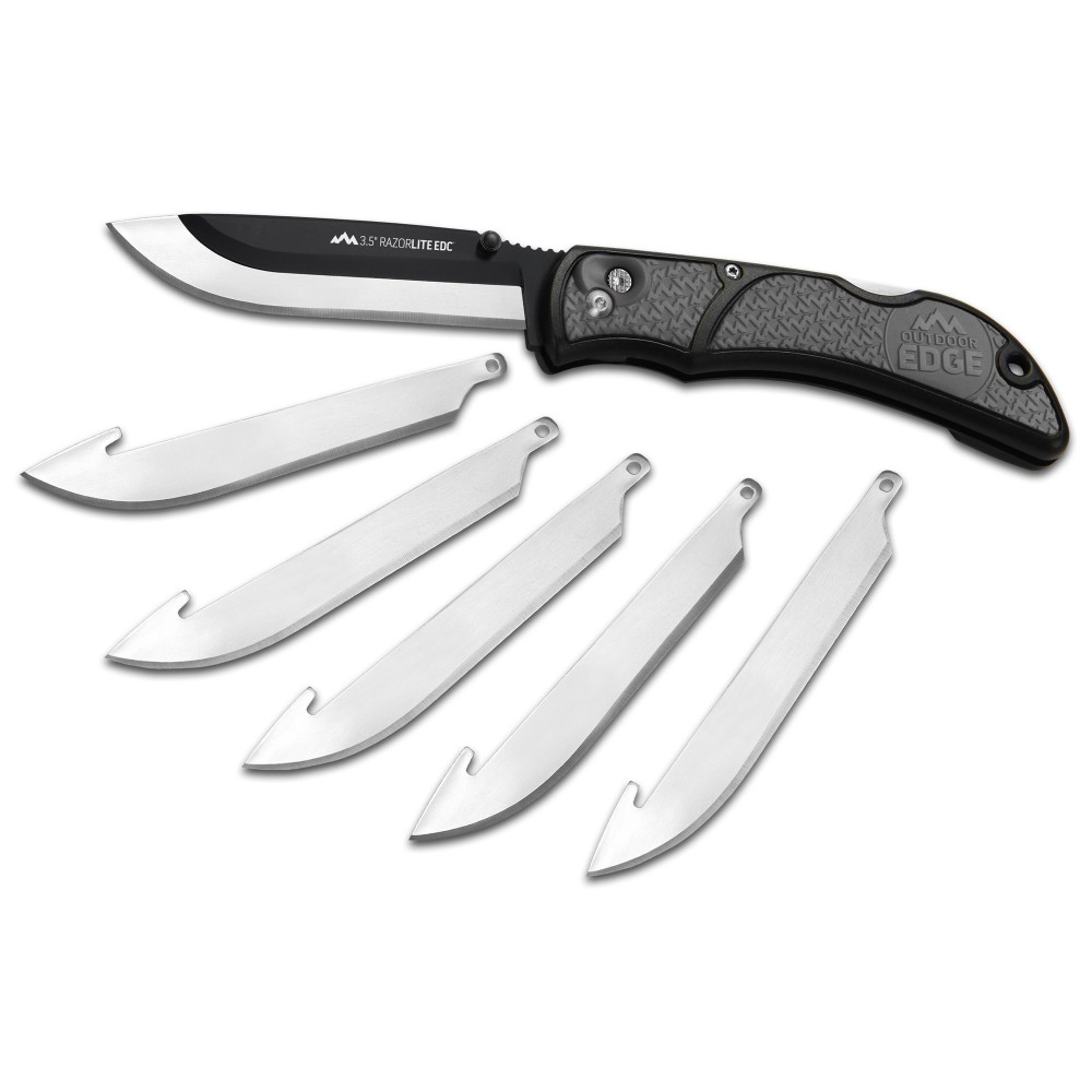 OD EDGE RAZOR-EDC LT 3.5" 6 BLDS GRY