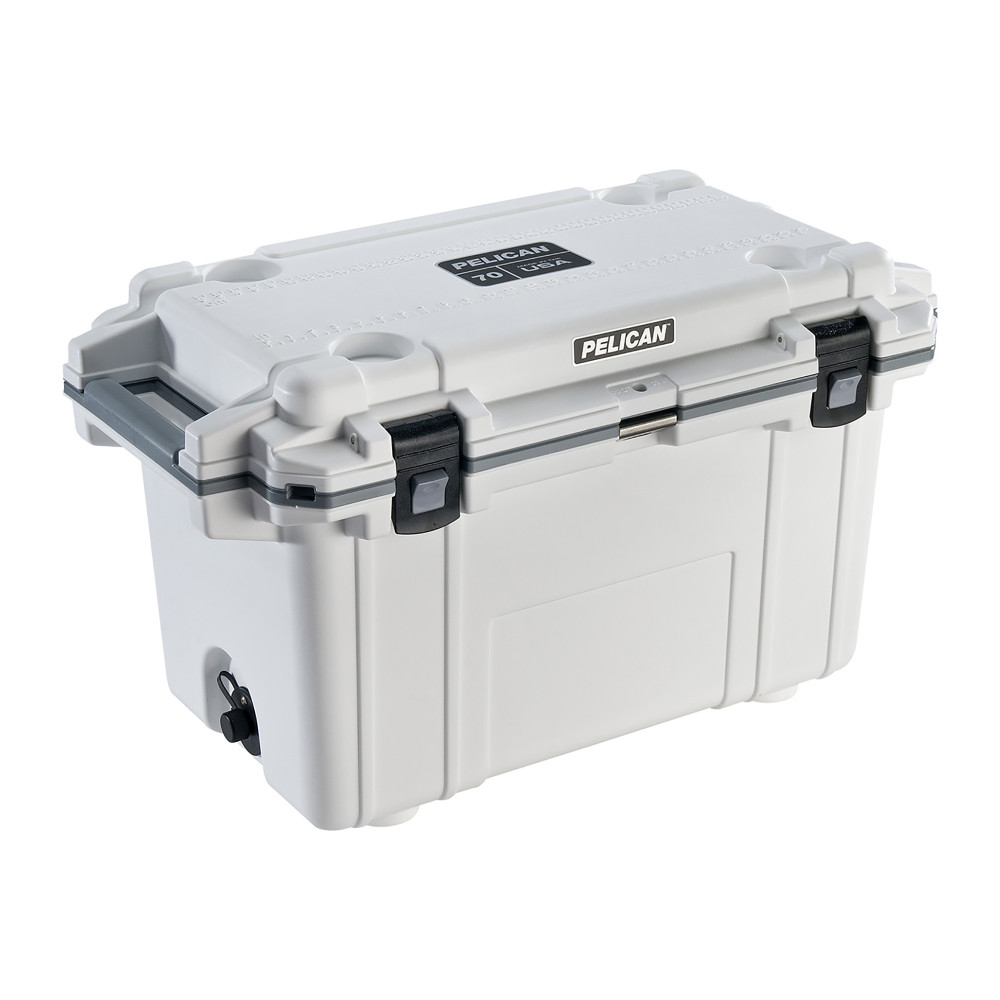 PELICAN IM 70QT ELITE COOLER WHT/GRY