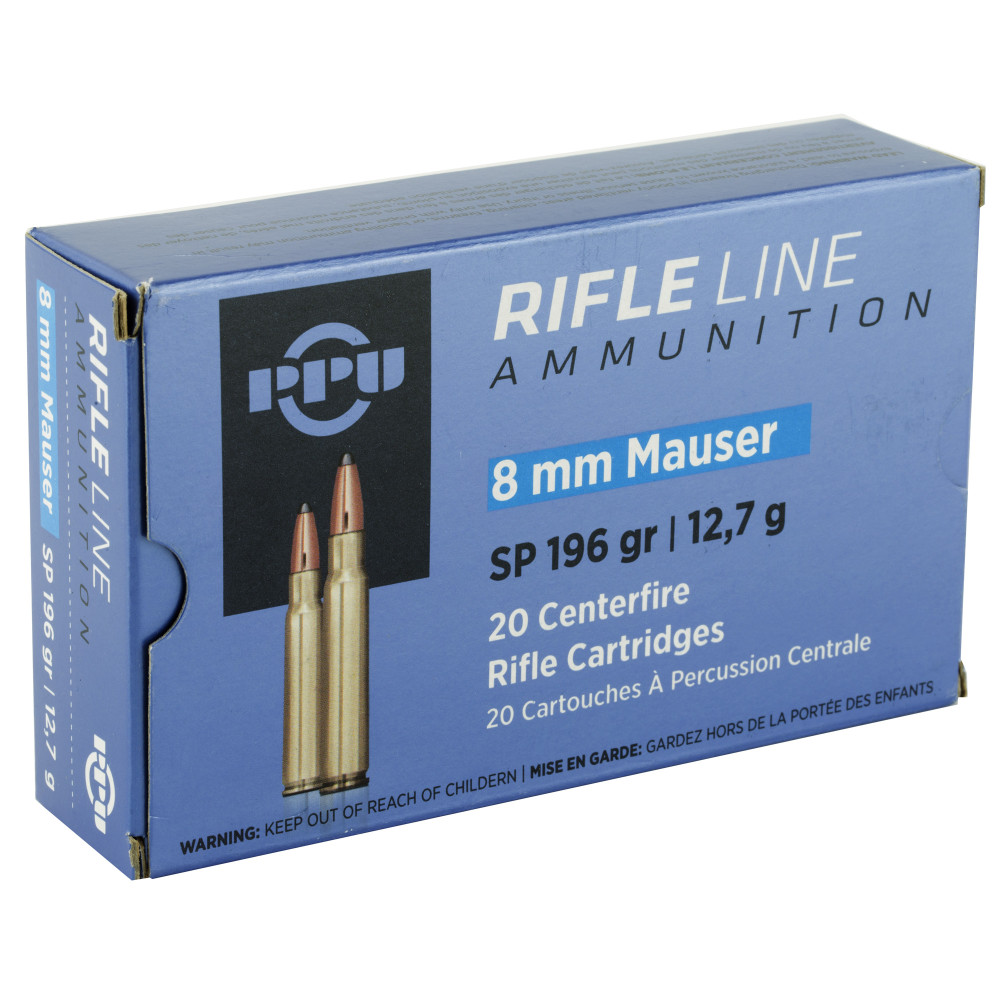 PPU 8MM MAUSER SP 196GR 20/200