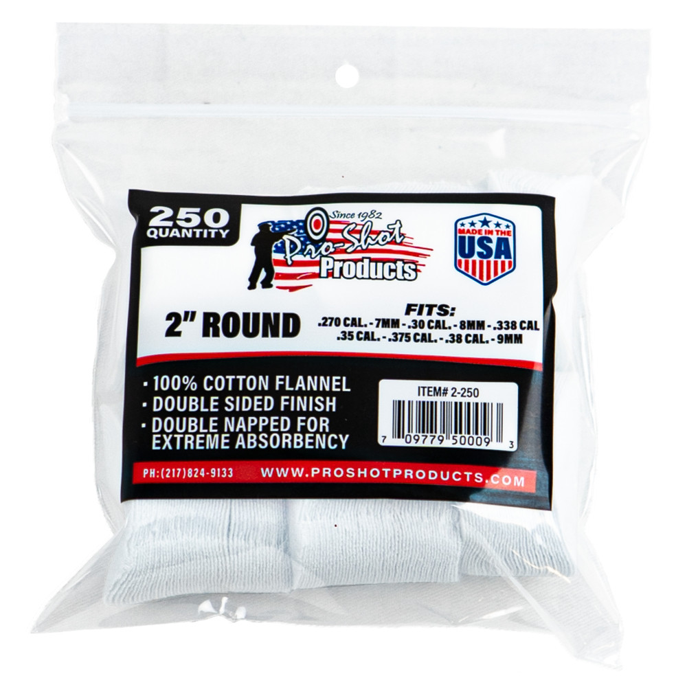 PRO-SHOT PATCH 270-38 CAL 2" 250PK