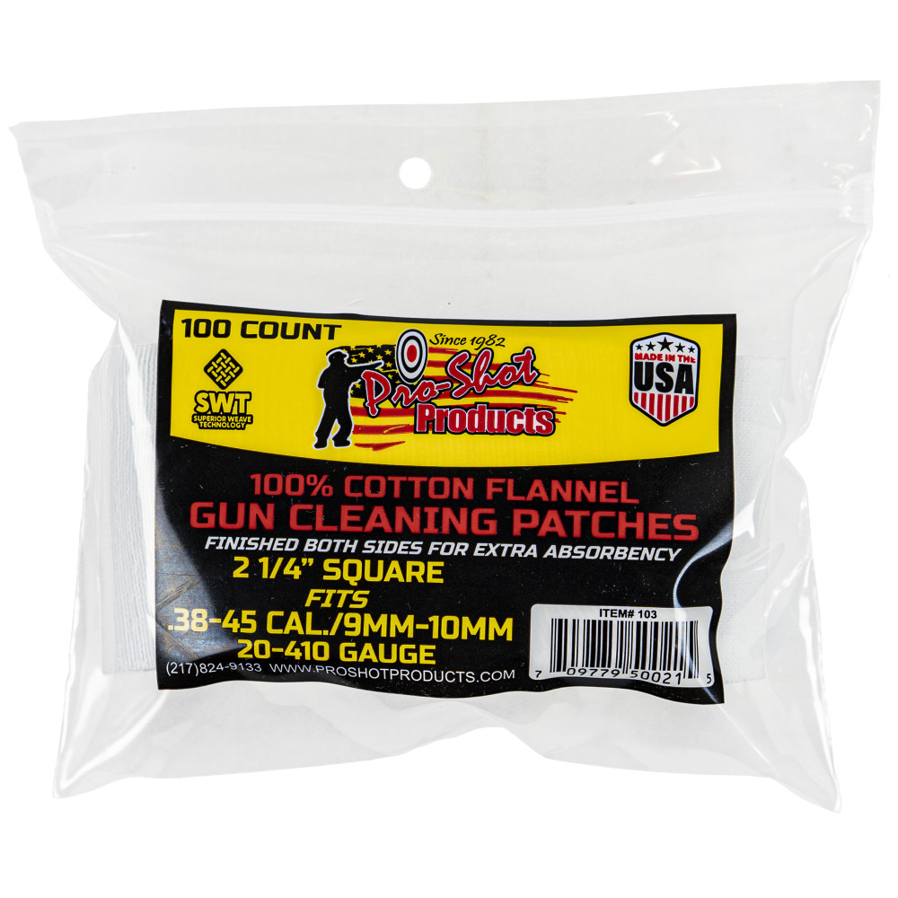 PRO-SHOT PATCH 38-45CAL 20-410 100