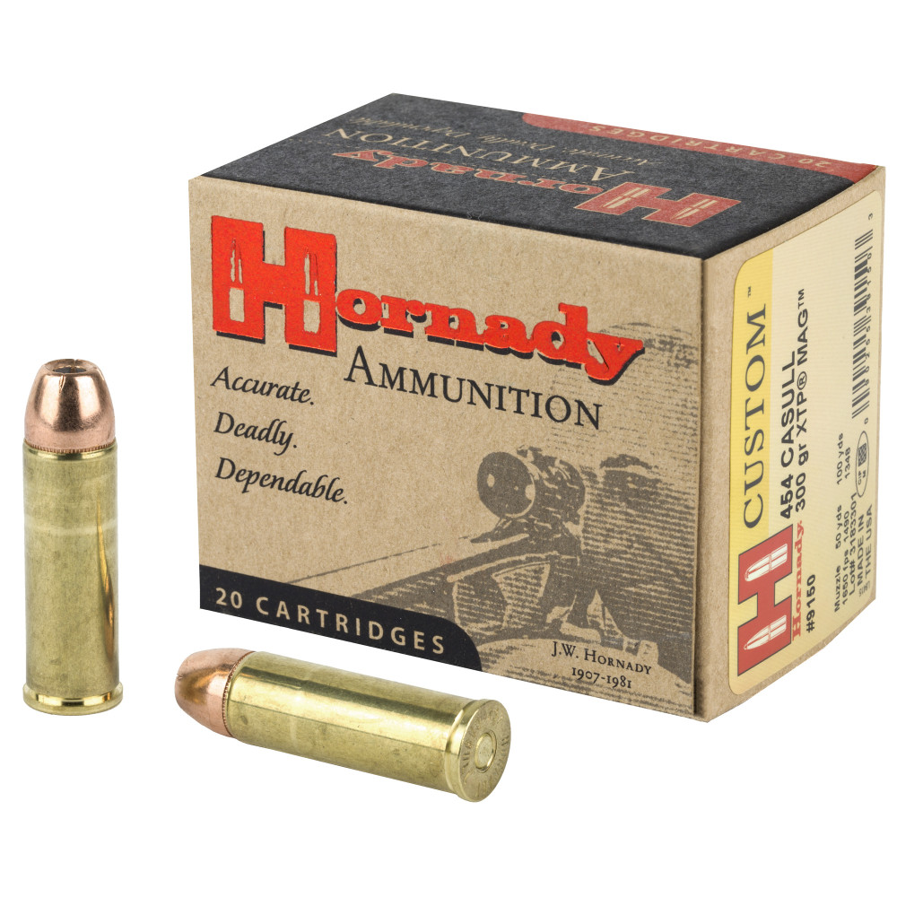 Hornady 454 Casull 300gr JHP 20/200