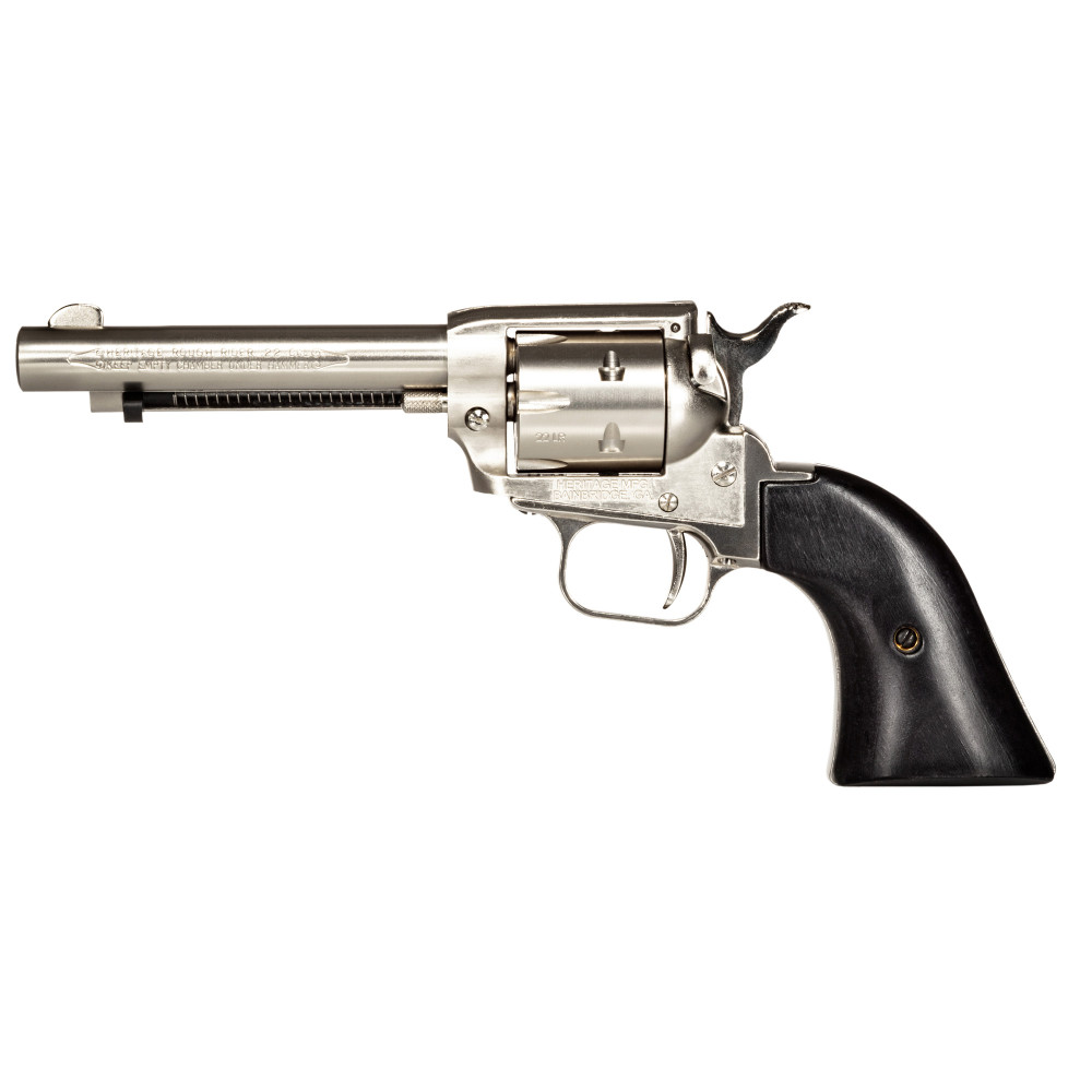 HERITAGE 22LR ONLY 4.75" NICKEL BLK