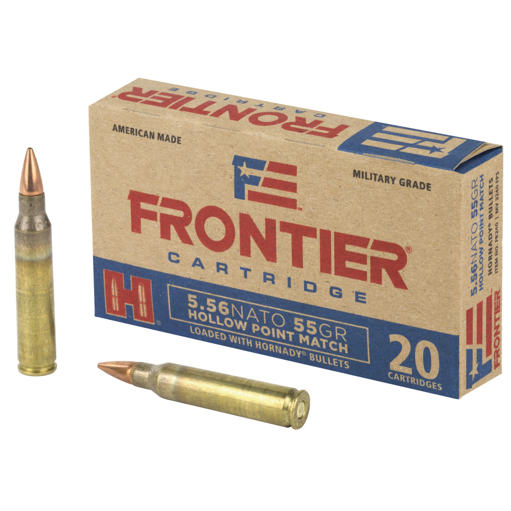 Frontier 5.56 NATO 55gr HP Match 20/500