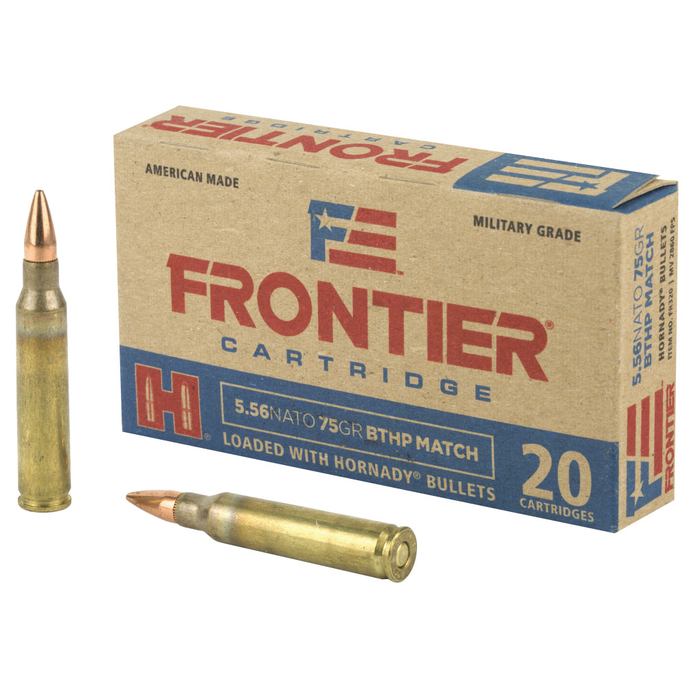 Frontier 5.56 NATO 75gr BTHP Match 20/5
