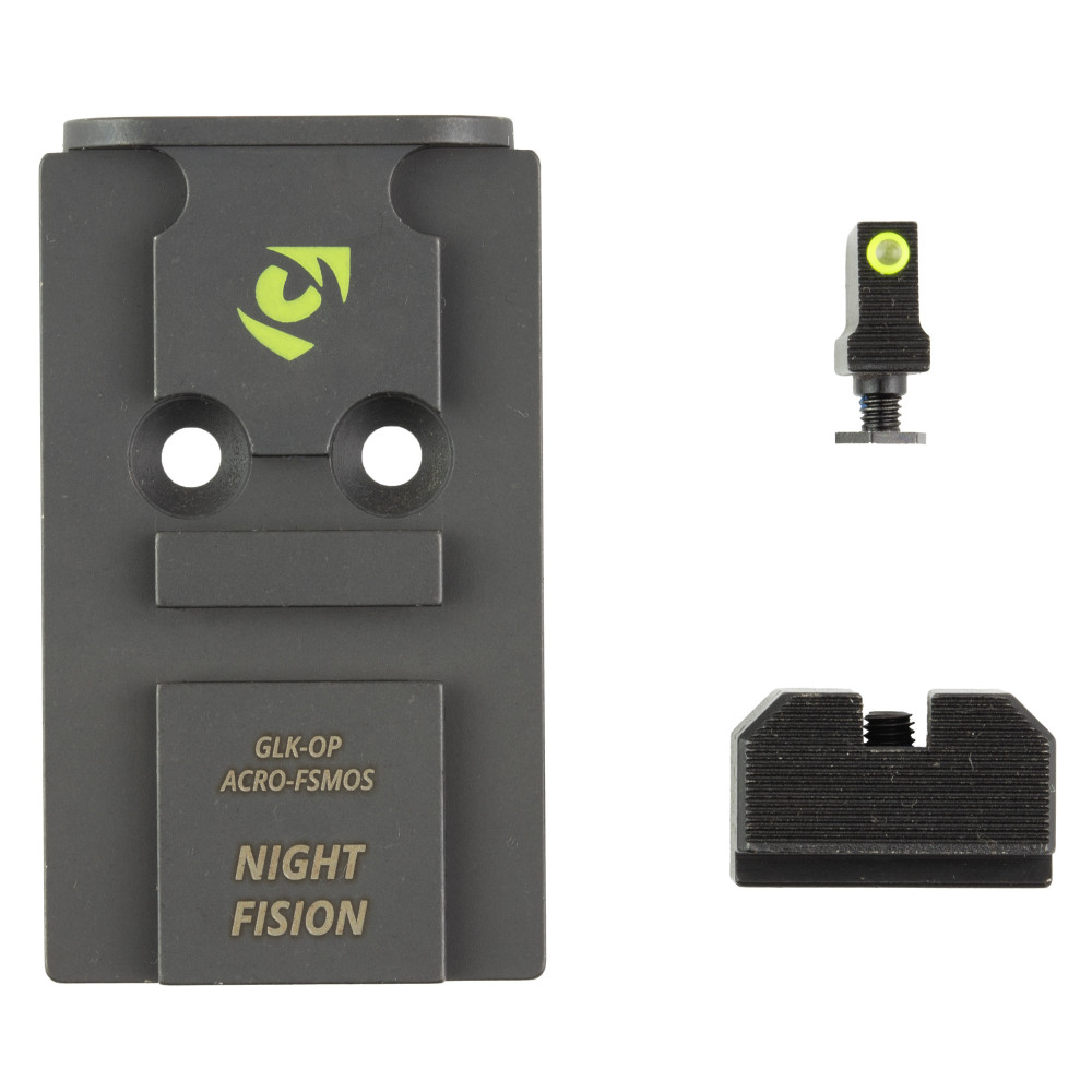 Night Fision Plate+NS Acro Fits Glock FS MOS