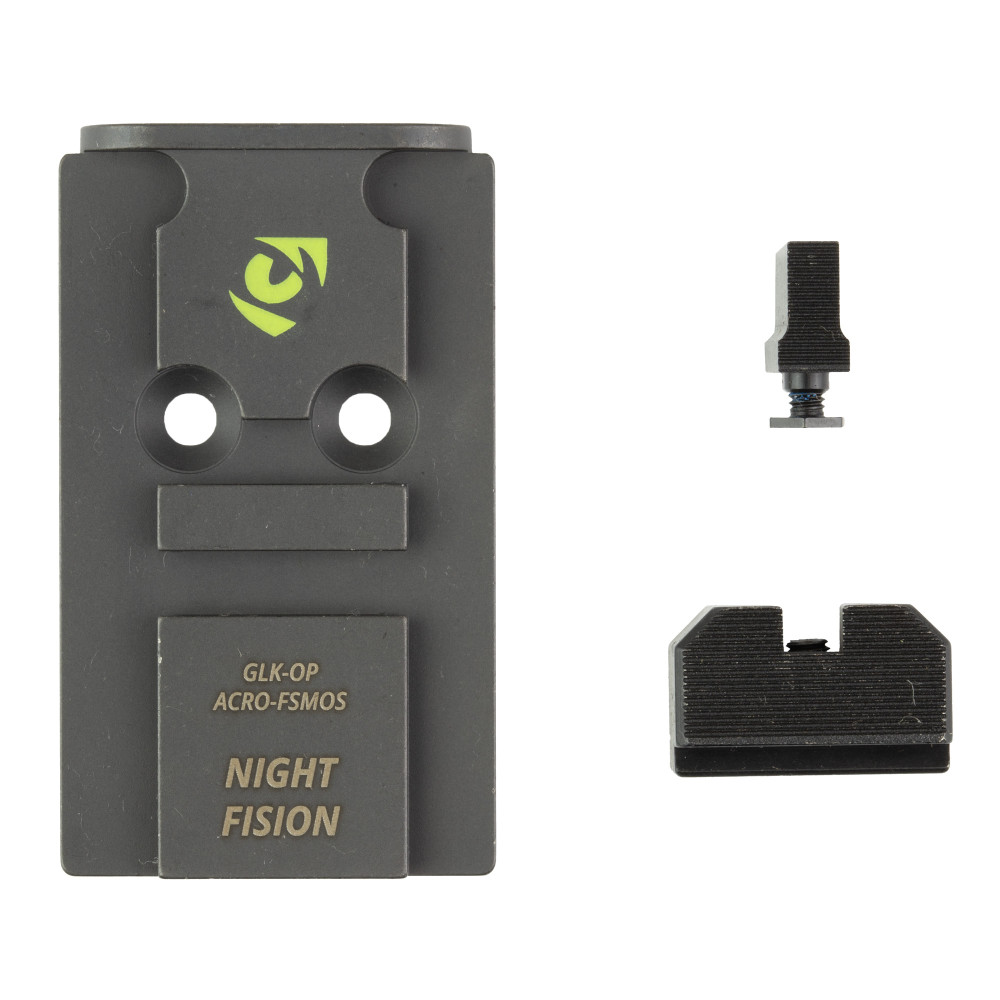 Night Fision Plate+BS Acro Fits Glock FS MOS