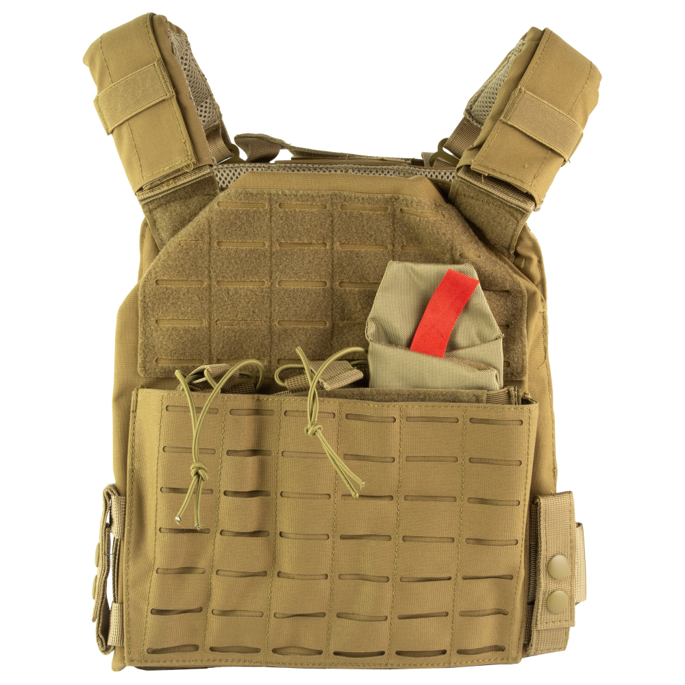NCSTAR LSR PLATE CARRIER MED-2XL TAN