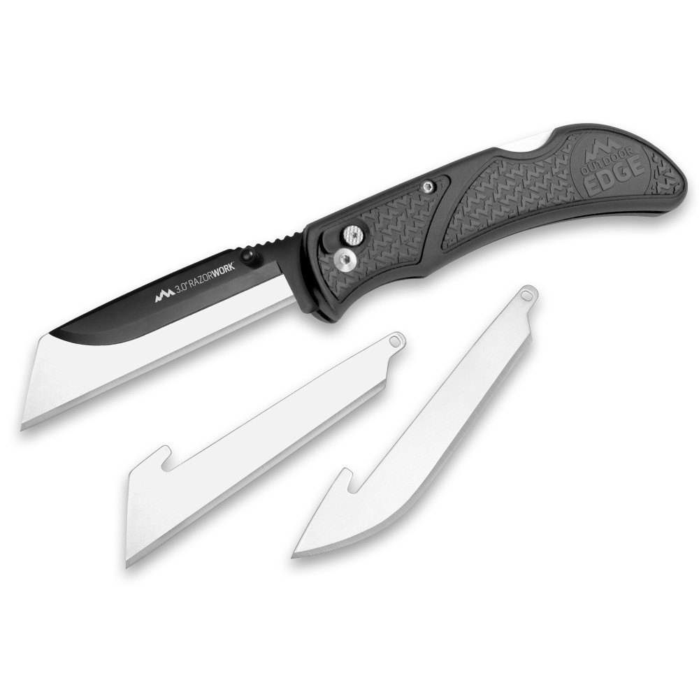 Outdoor Edge Razor-Work 3" 3-Blades Gray