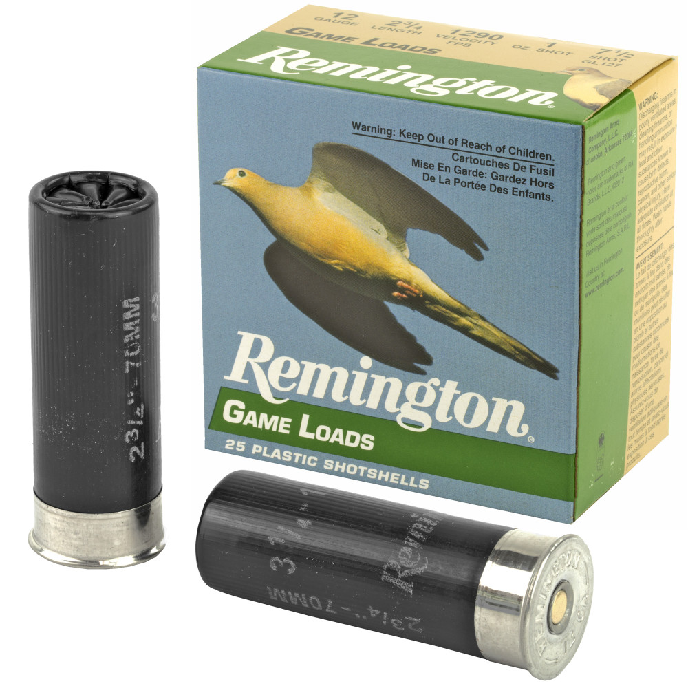 Remington Gameload 12GA 2 3/4" #7.5 25/250