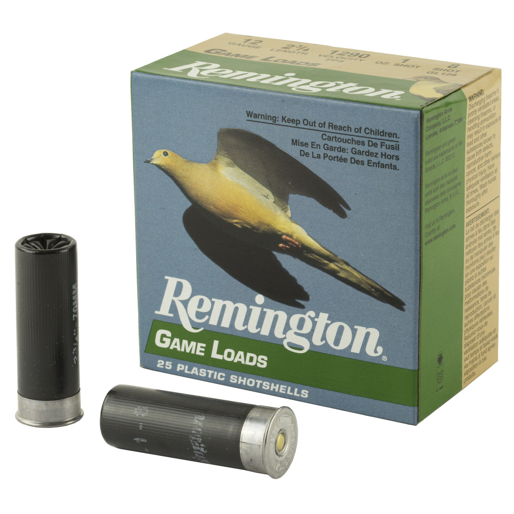 Remington Gameload 12GA 2 3/4" #8 25/250