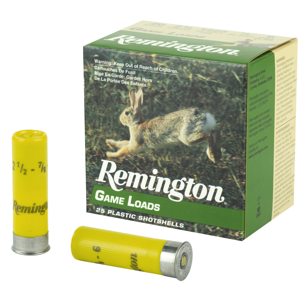Remington Gam Load 20GA 2 3/4" #6 25/250