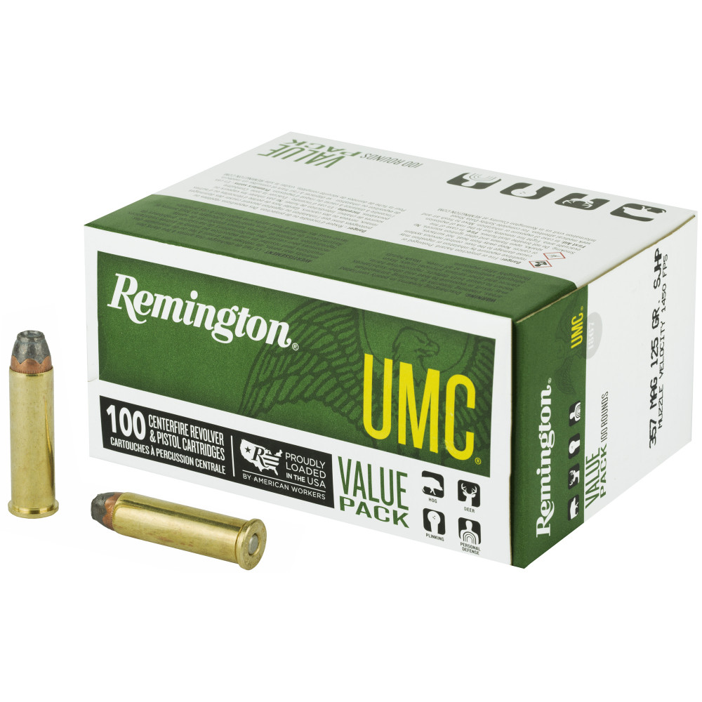 Remington UMC 357MAG 125GR 100/600