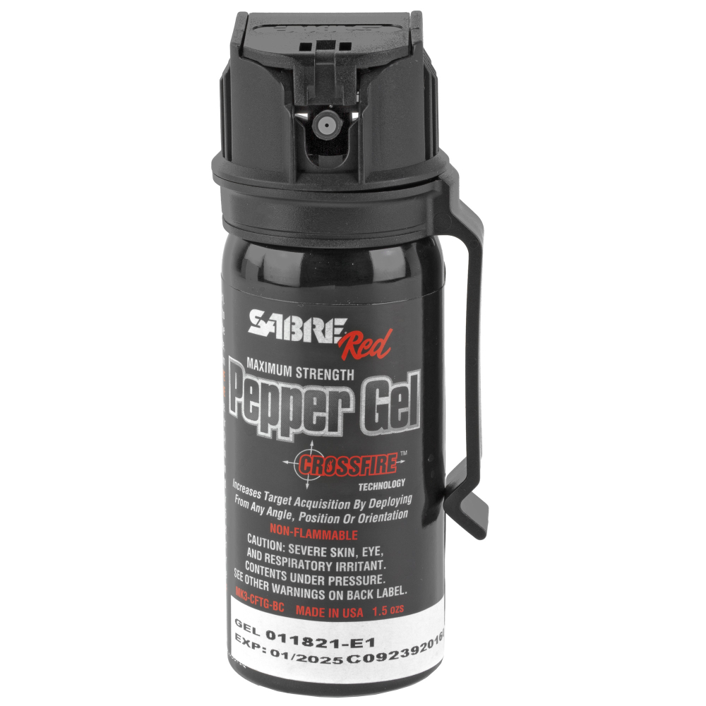 SABRE CROSSFIRE PPPR GEL W/CLP 1.8OZ