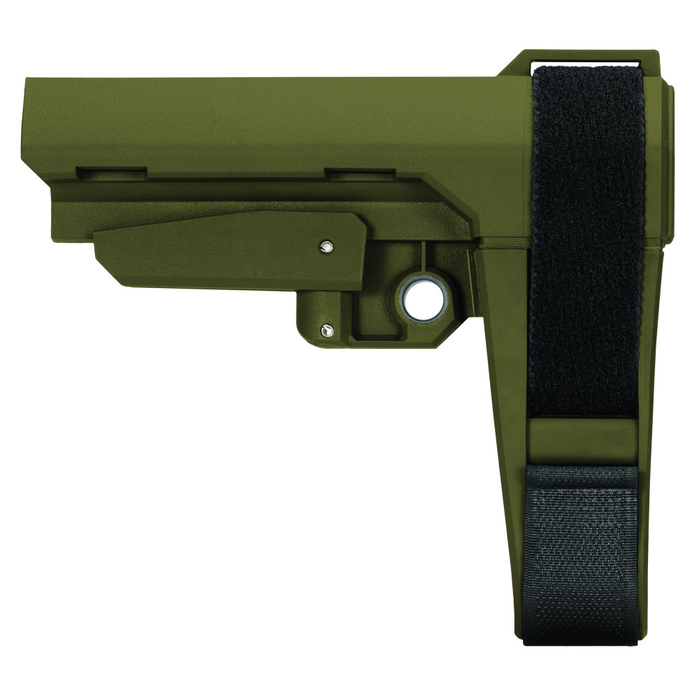 SB TACT SBA3 AR Pistol Stabilizing Brace 5-Position OD Green