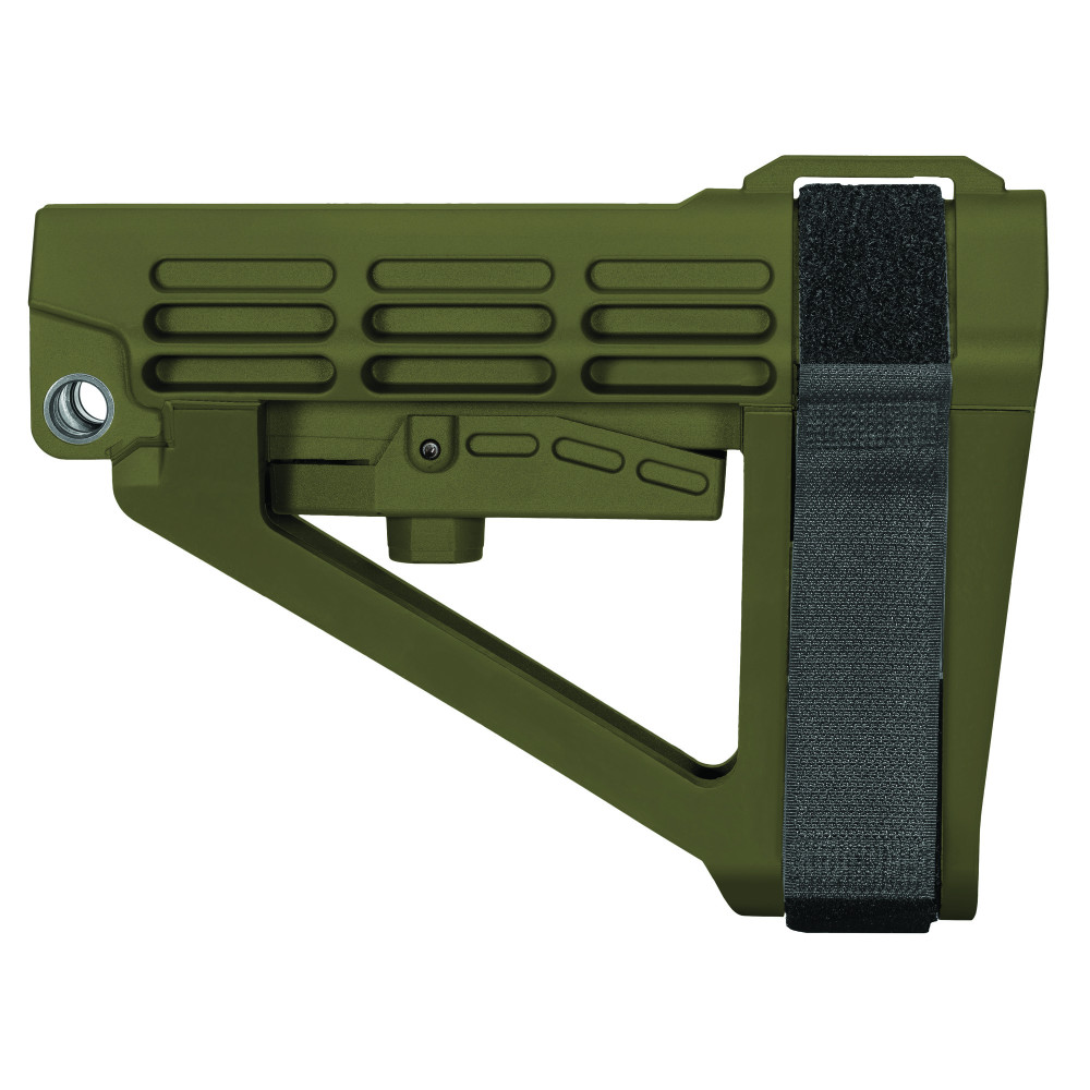 SB Tactical SBA4 AR Pistol Stabilizing Brace 5-Position OD Green
