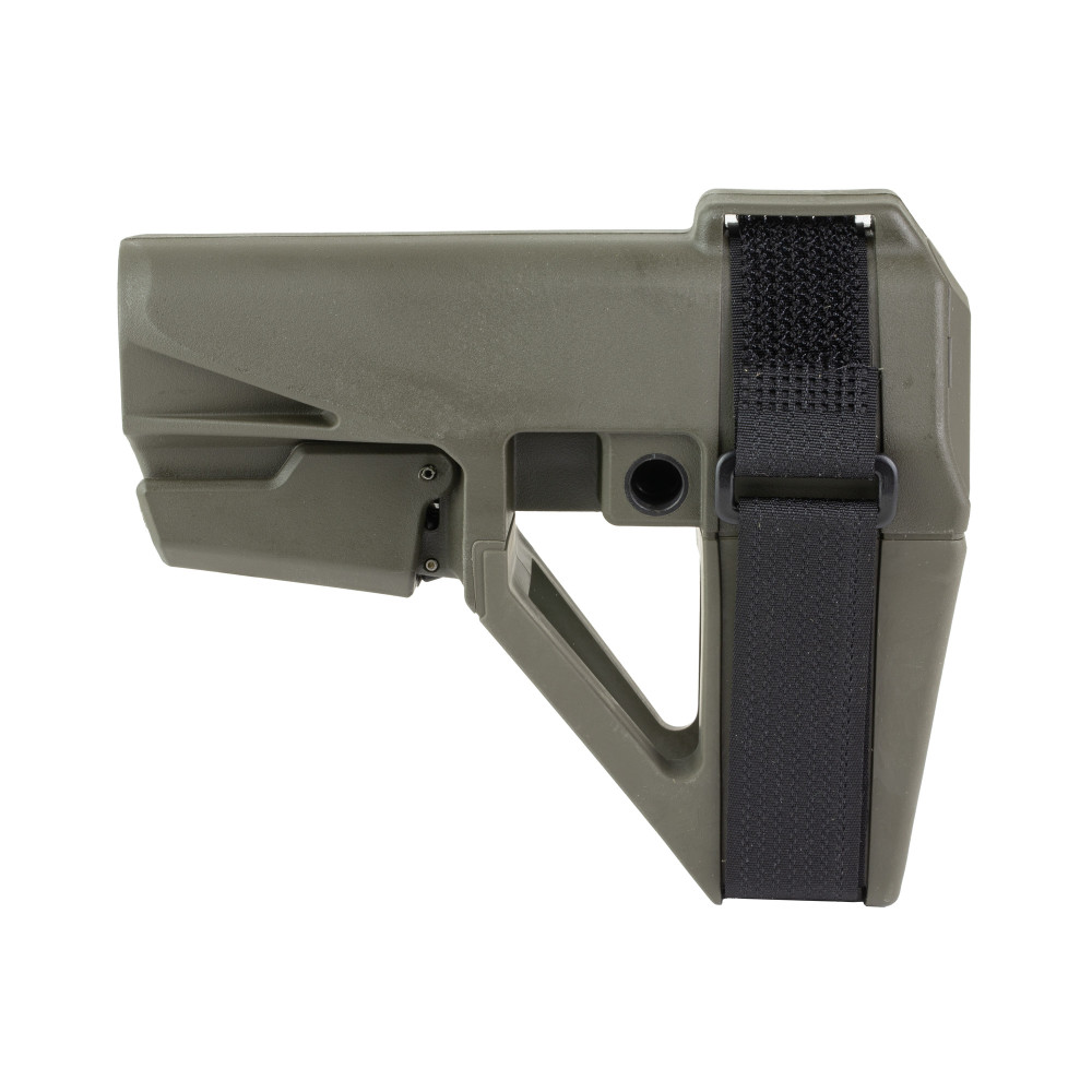 SB Tactical SBA5 AR Pistol Stabilizing Brace 5-Position OD Green