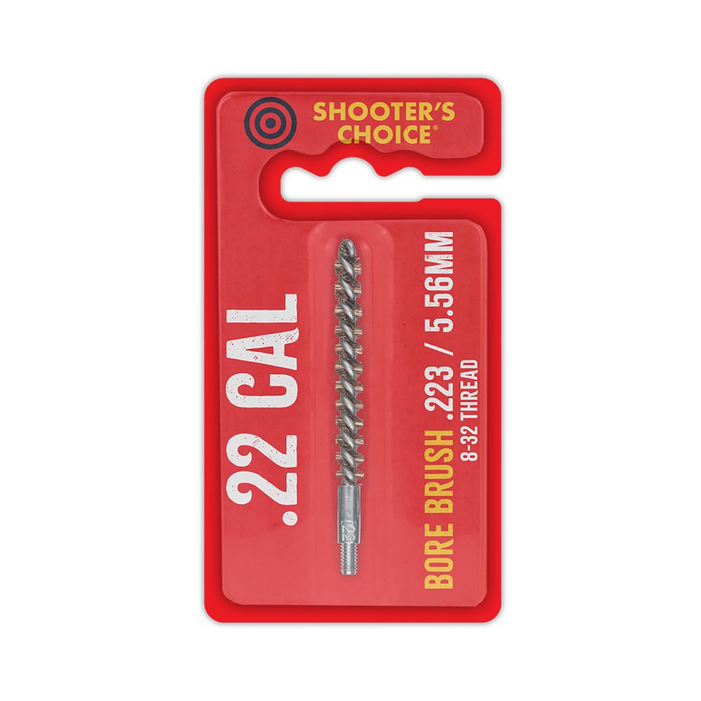 SHOOTERS CHOICE .22CAL BORE BRUSH 3"