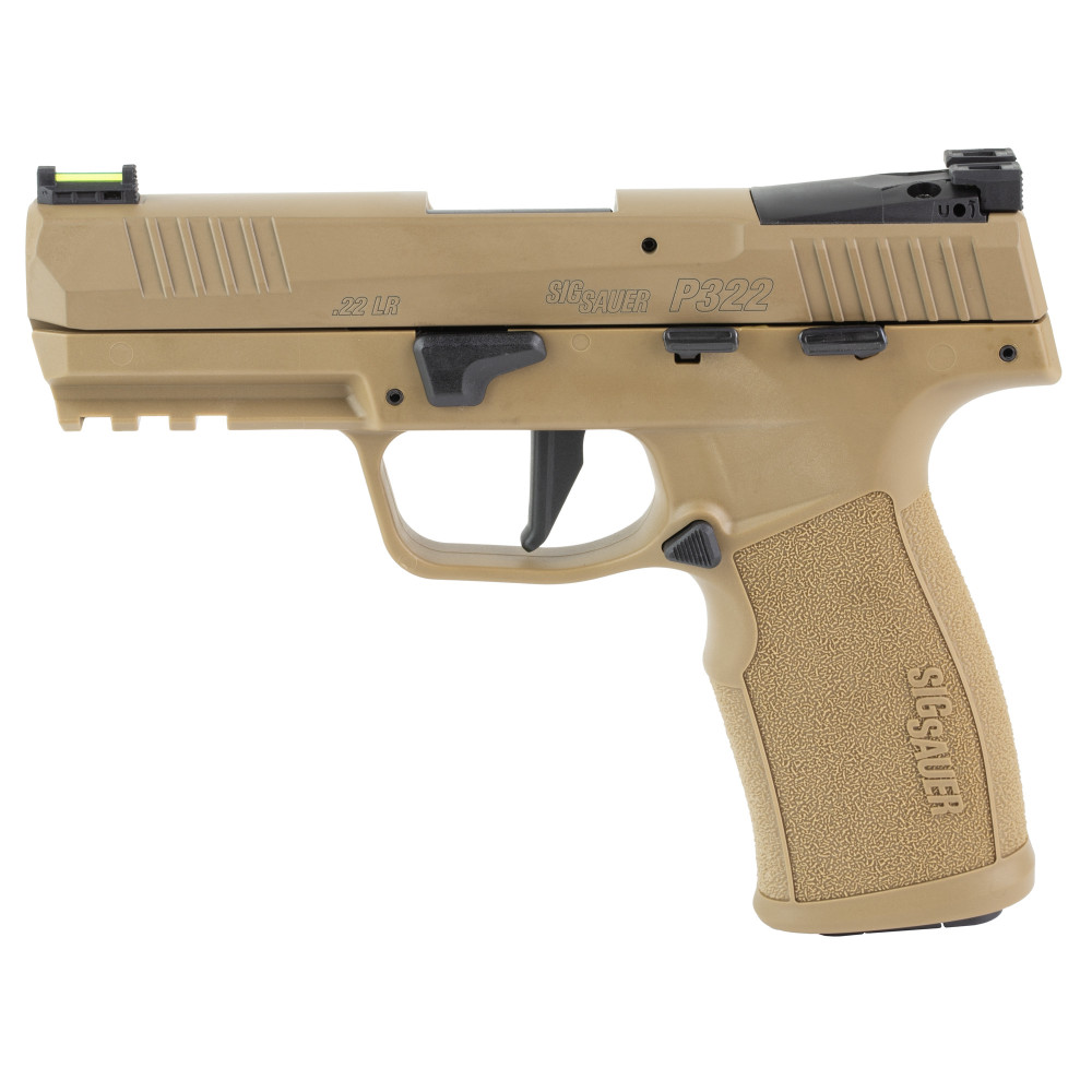 Sig P322 22LR 4" SAO 20RD Optic Ready Coyote