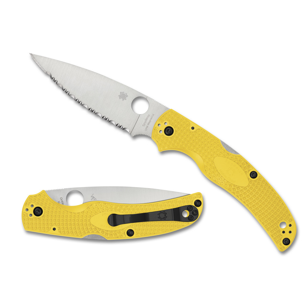 Spyderco Native CHF Salt LW Yellow Serrated