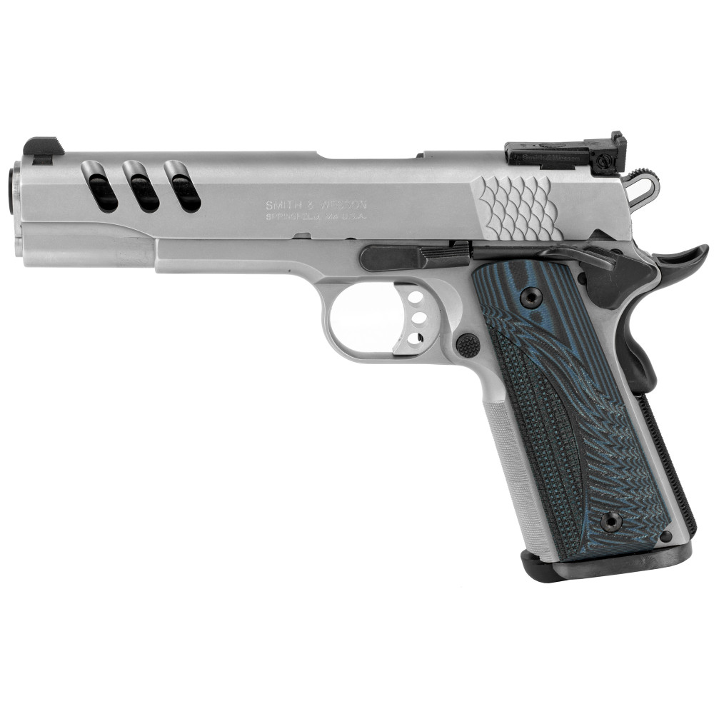 Smith & Wesson PC 1911 45ACP 5" STS 8RD AS G10