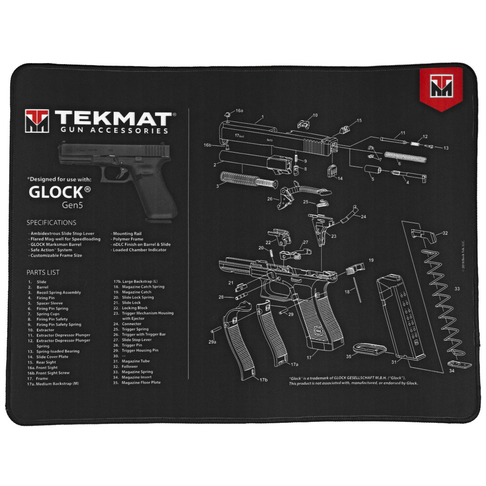 TekMat Ultra Pistol Mat for Glock Gen 5