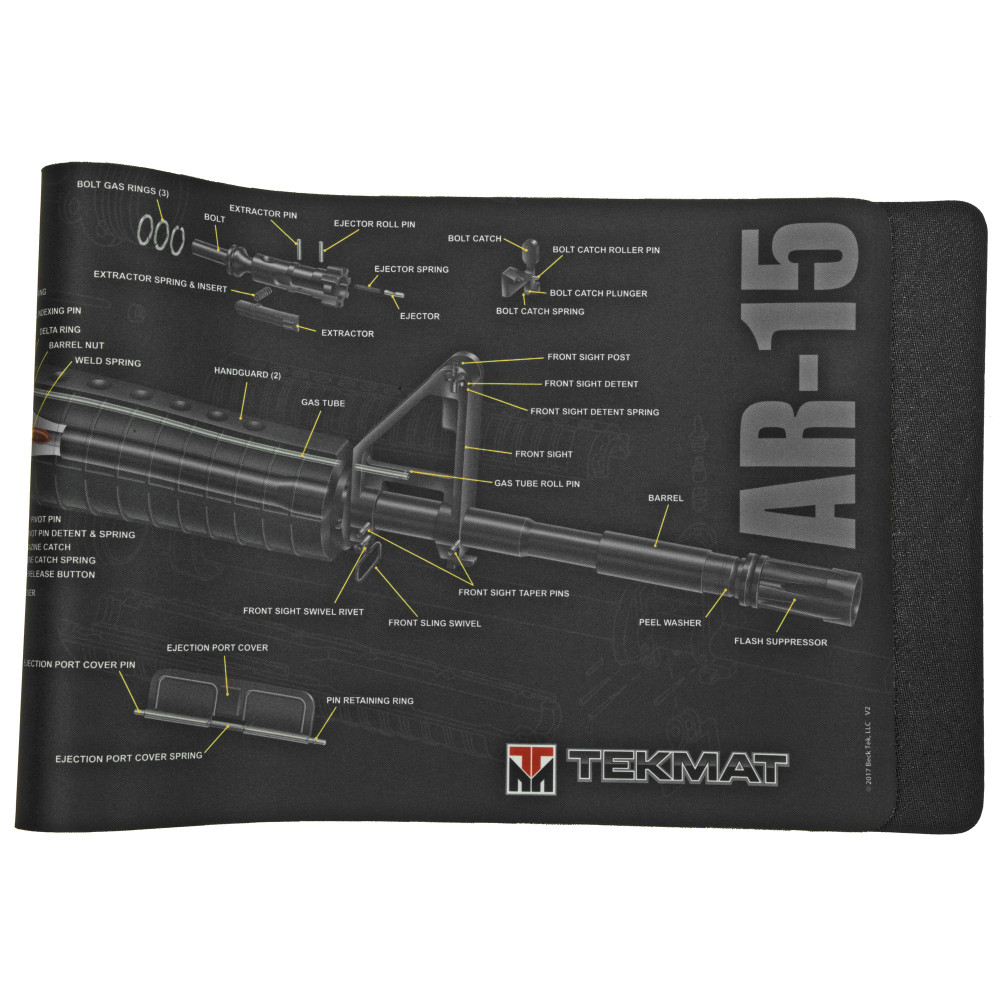 TekMat Cutaway Rifle Mat AR15 Black