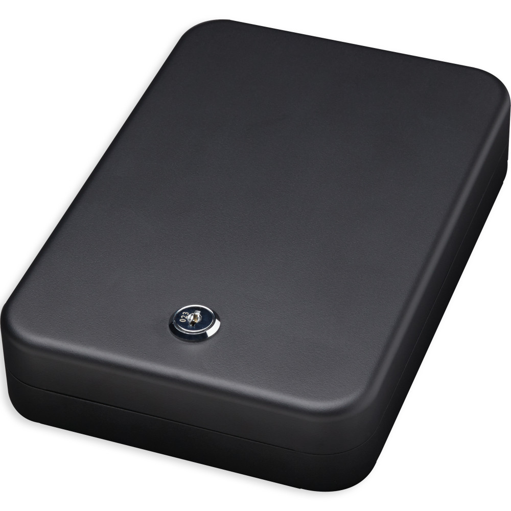 Bulldog Personal Safe with Key Lock, Black